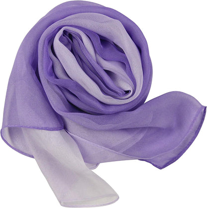 Long Chiffon Sheer Scarf Gradient - Pantonight Shaded Colors Lightweight Scarf for Womens Apparel & Accessories > Clothing Accessories > Scarves & Shawls PANTONIGHT   