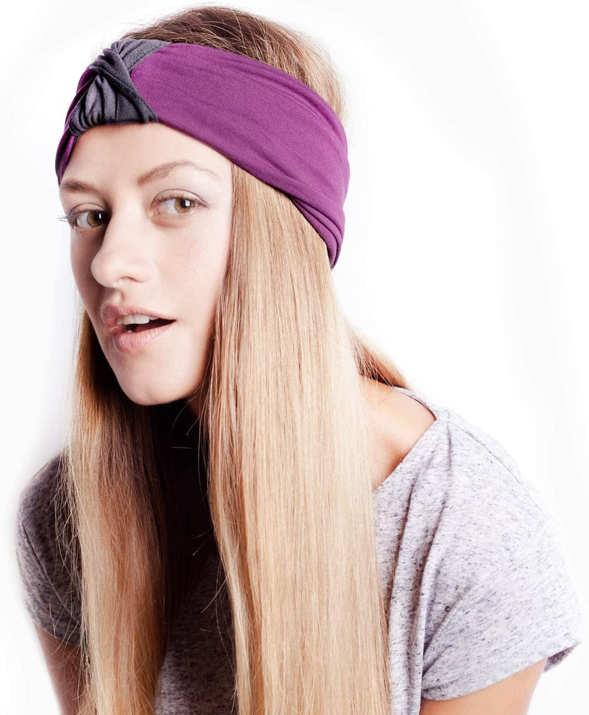 BLOM Original Headbands for Women Wear for Yoga, Fashion, Working Out, Travel or Running Multi Style Apparel & Accessories > Clothing Accessories > Headwear BLOM Charcoal & Lava  
