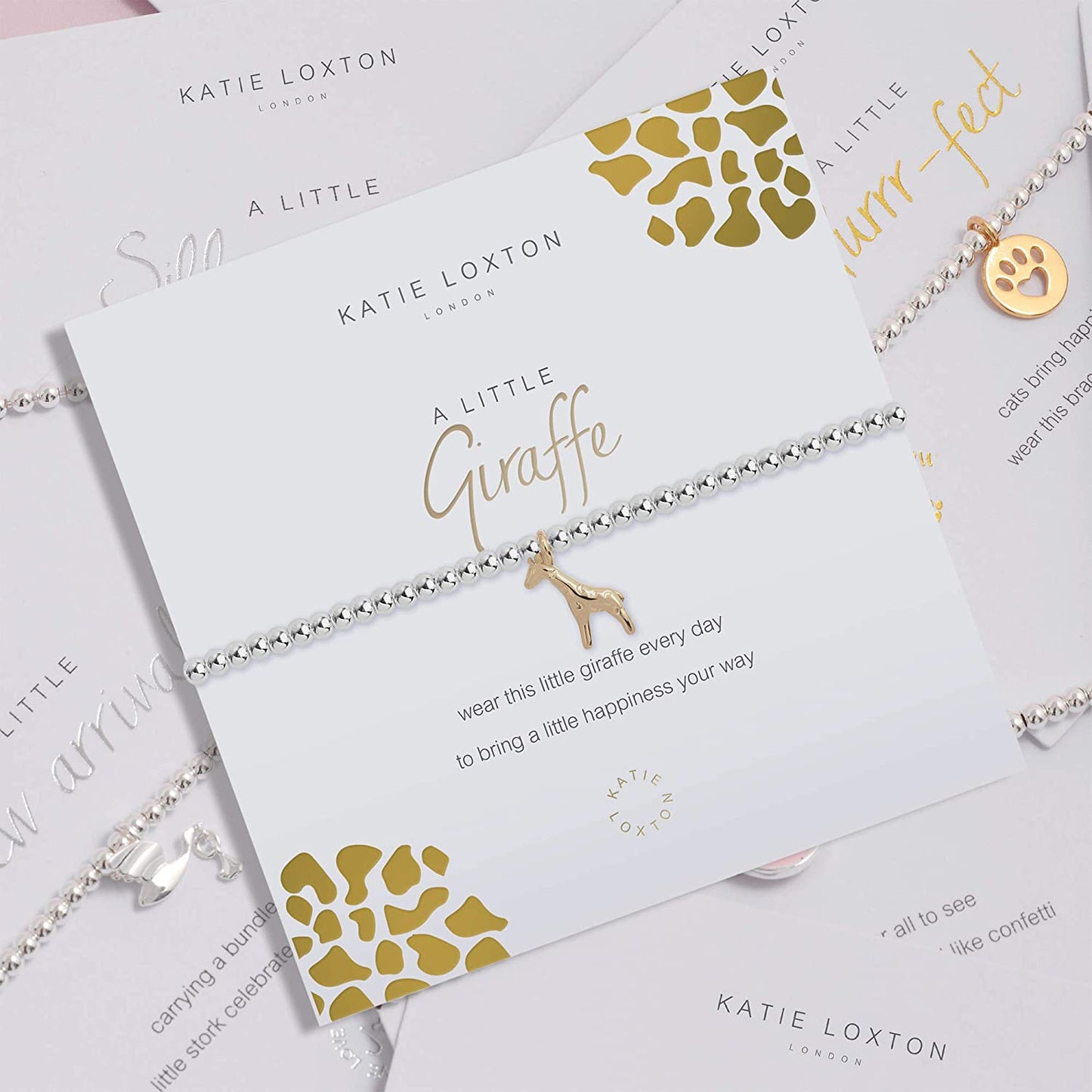 KATIE LOXTON a Little Animal Womens Stretch Adjustable Band Fashion Charm Bracelet Apparel & Accessories > Jewelry > Bracelets Katie Loxton   