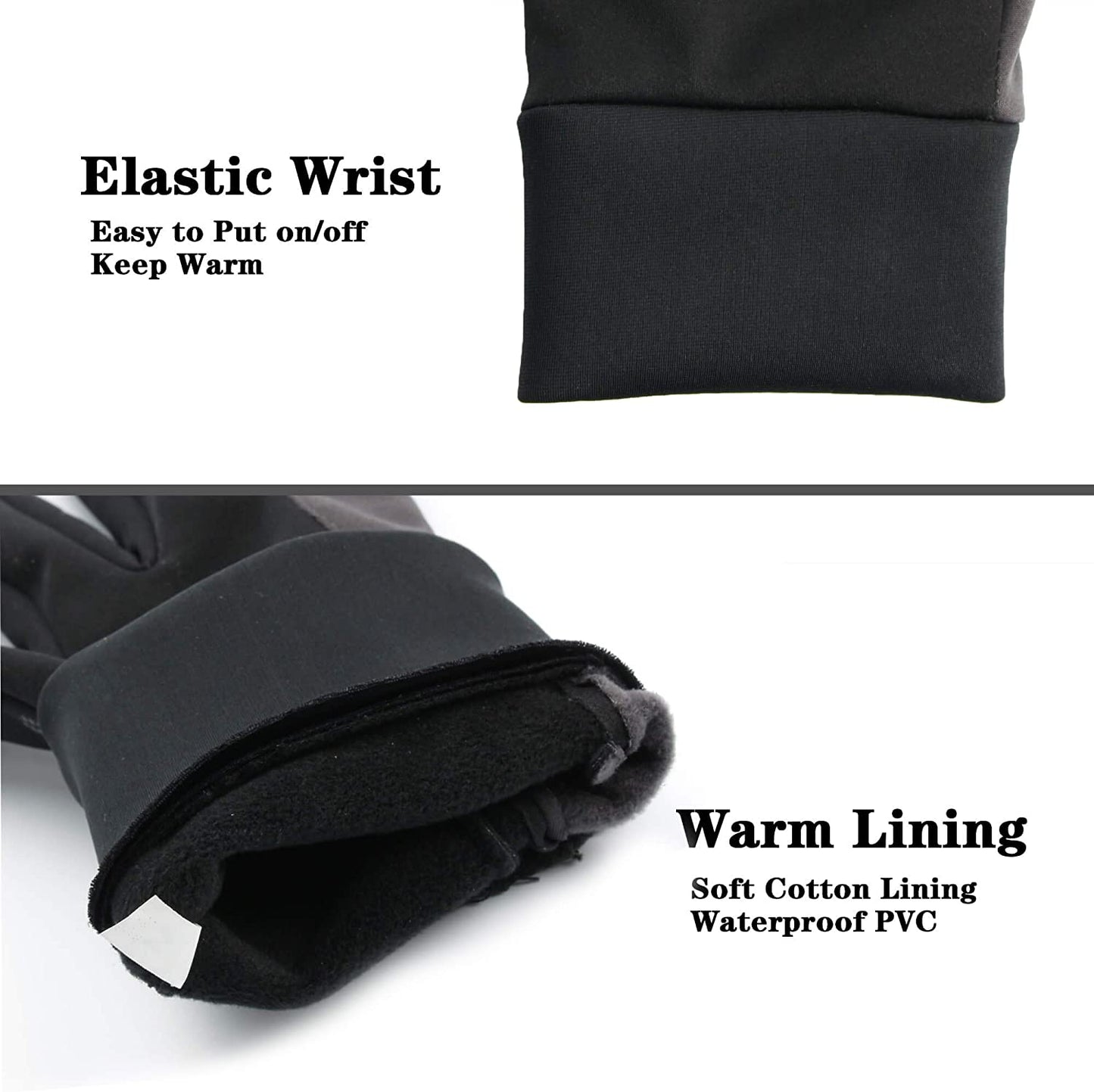 OZERO Winter Gloves for Women - Touchscreen Anti-Slip Palm Windproof Thermal Cycling Glove for Texting Hiking Driving Running Apparel & Accessories > Clothing Accessories > Gloves & Mittens SHENZHEN HONGFUYA TRADE Co.,Ltd   