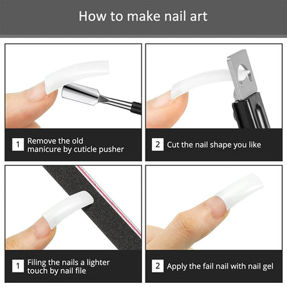 Nail Clipper for Acrylic Nails Nail Cutters Trimmer with Cuticle Pusher Spoon Nail Cleaner and 2 Pieces Nail Files Manicure Tools for Artificial Nail Health & Beauty > Personal Care > Cosmetics > Cosmetic Tools > Nail Tools Mudder   