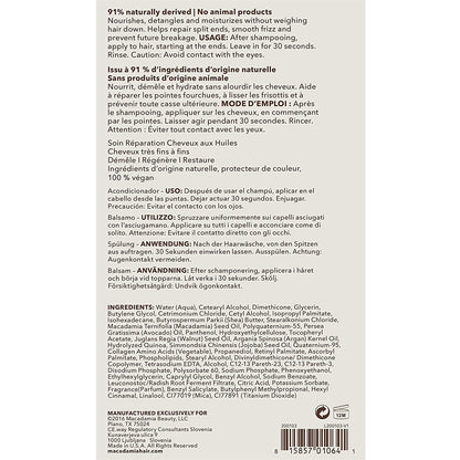Macadamia Professional Hair Care Sulfate & Paraben Free Natural Organic Cruelty-Free Vegan Hair Products Weightless Repair Hair Conditioner, Green, Conditioner, 33.8 Fl Oz Health & Beauty > Personal Care > Hair Care Macadamia Professional   