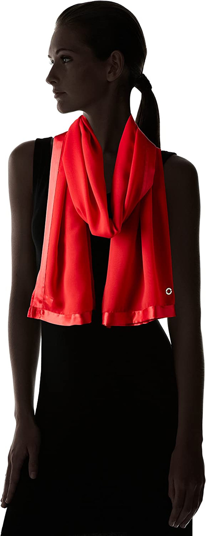 Calvin Klein Satin Edge Wrap Scarf Apparel & Accessories > Clothing Accessories > Scarves & Shawls Calvin Klein Women's Accessories   
