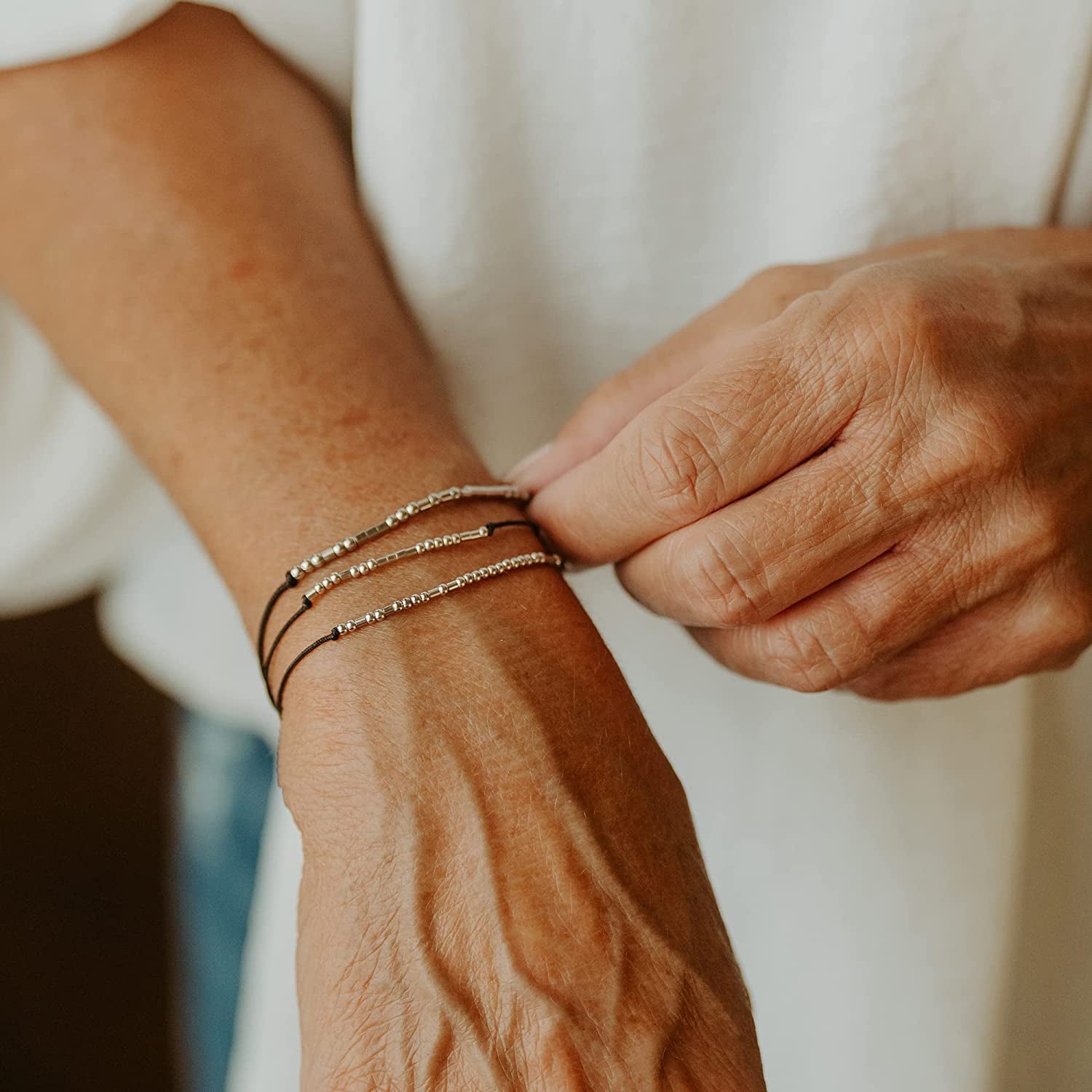 Inspirational Gifts for Women Morse Code Bracelets for Women Funny Bracelet for Friend Funny Christmas Gift for Women Apparel & Accessories > Jewelry > Bracelets Monily   