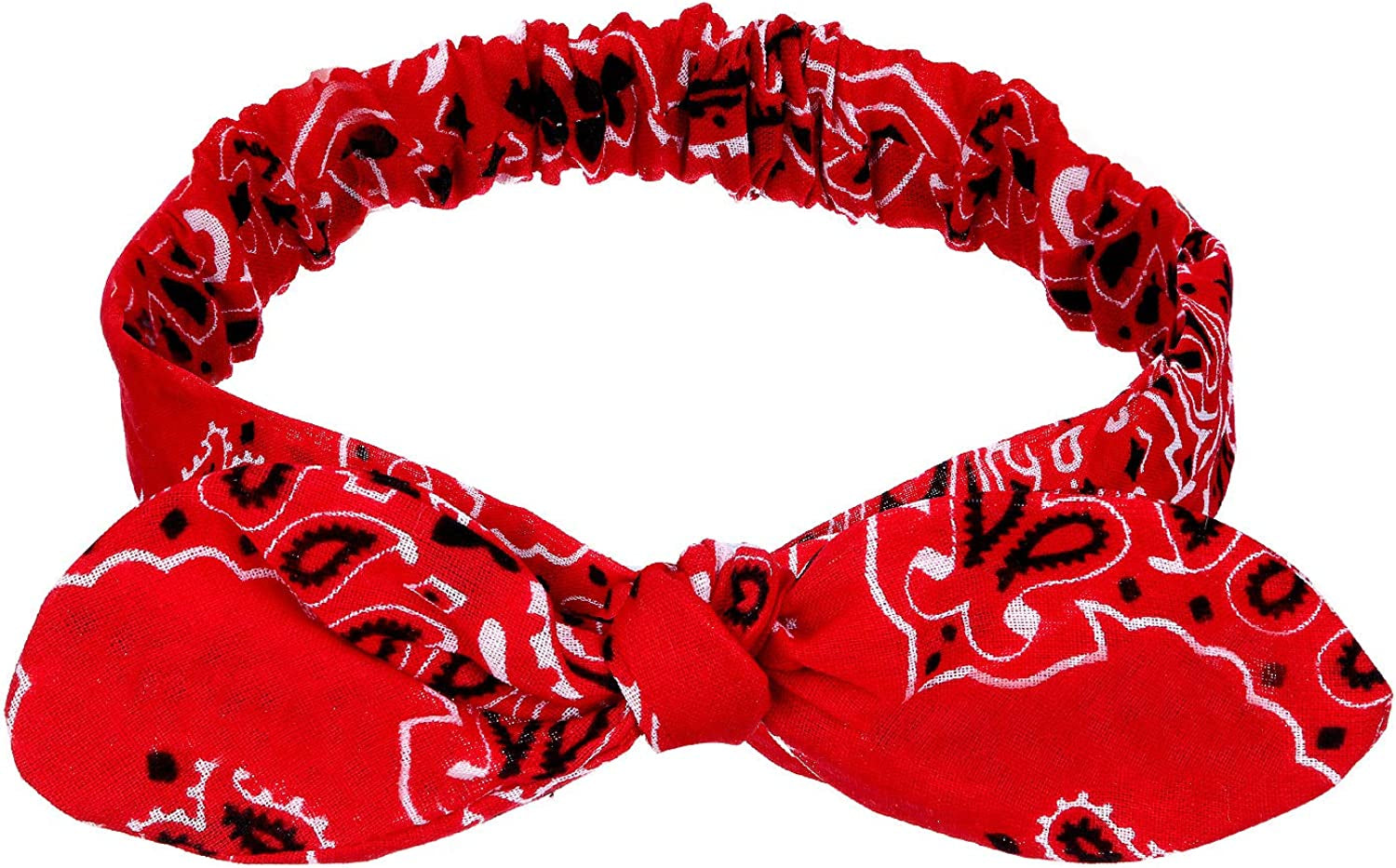 Headbands Retro Print Headbands Paisley Print Headband Headwrap for Girls and Women (Style H, 4 Pieces) Apparel & Accessories > Clothing Accessories > Bandanas & Headties Hicarer   