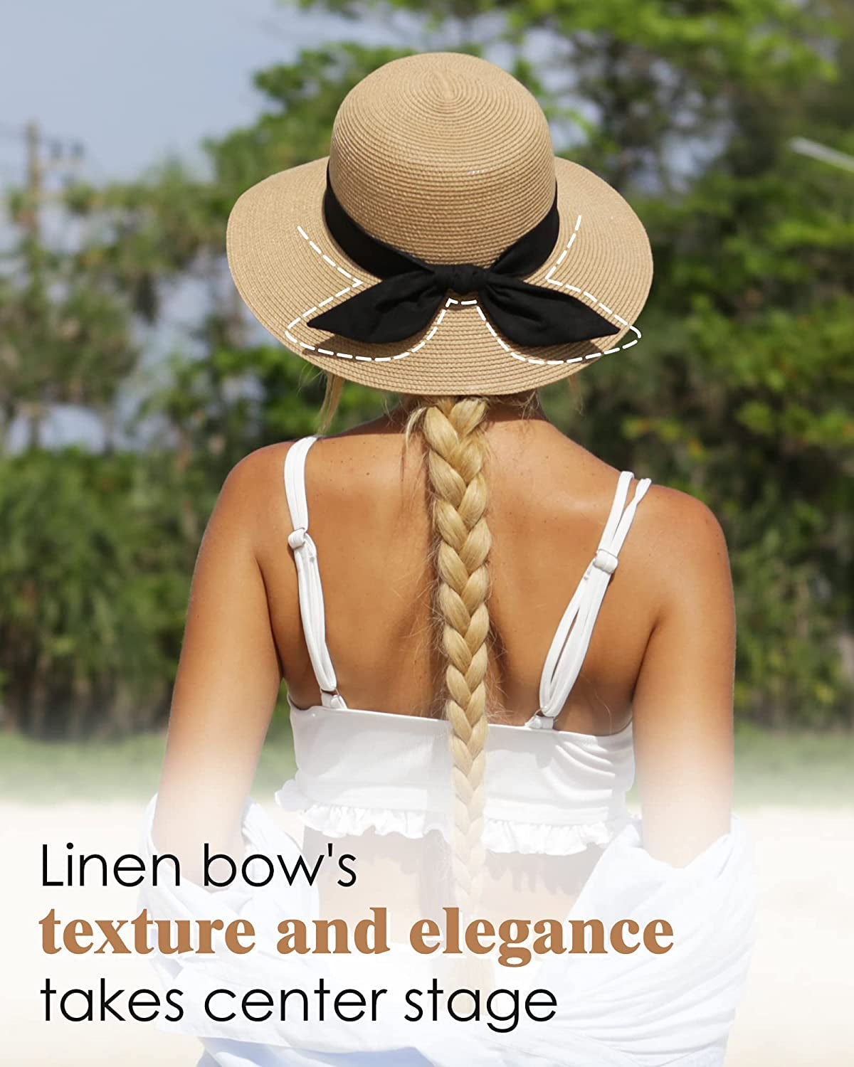 FURTALK Sun Hats for Women Wide Brim Straw Hat Beach Hat UPF UV Foldable Packable Cap for Travel Apparel & Accessories > Clothing Accessories > Hats KYLIE MAX   