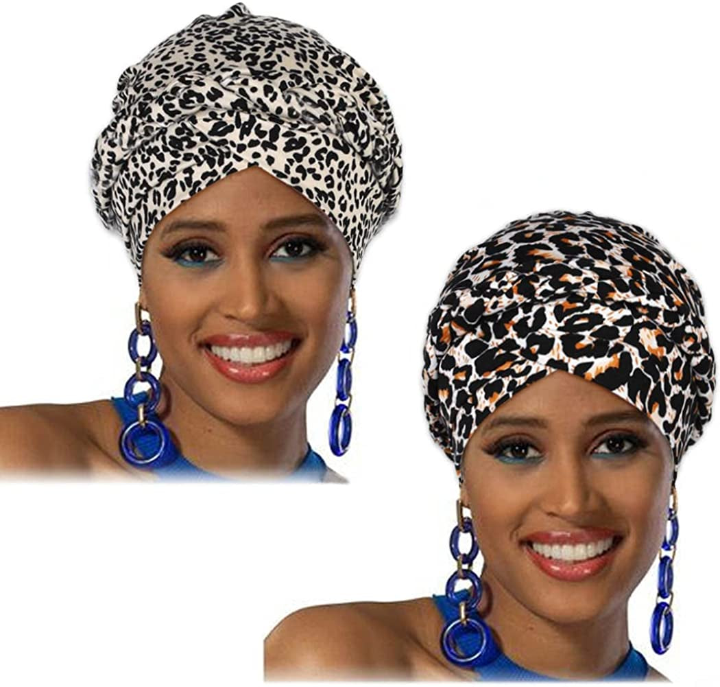 Woeoe Womens Turban Apparel & Accessories > Clothing Accessories > Headwear Woeoe Grey One Size (Pack of 1)/(2 Count) 