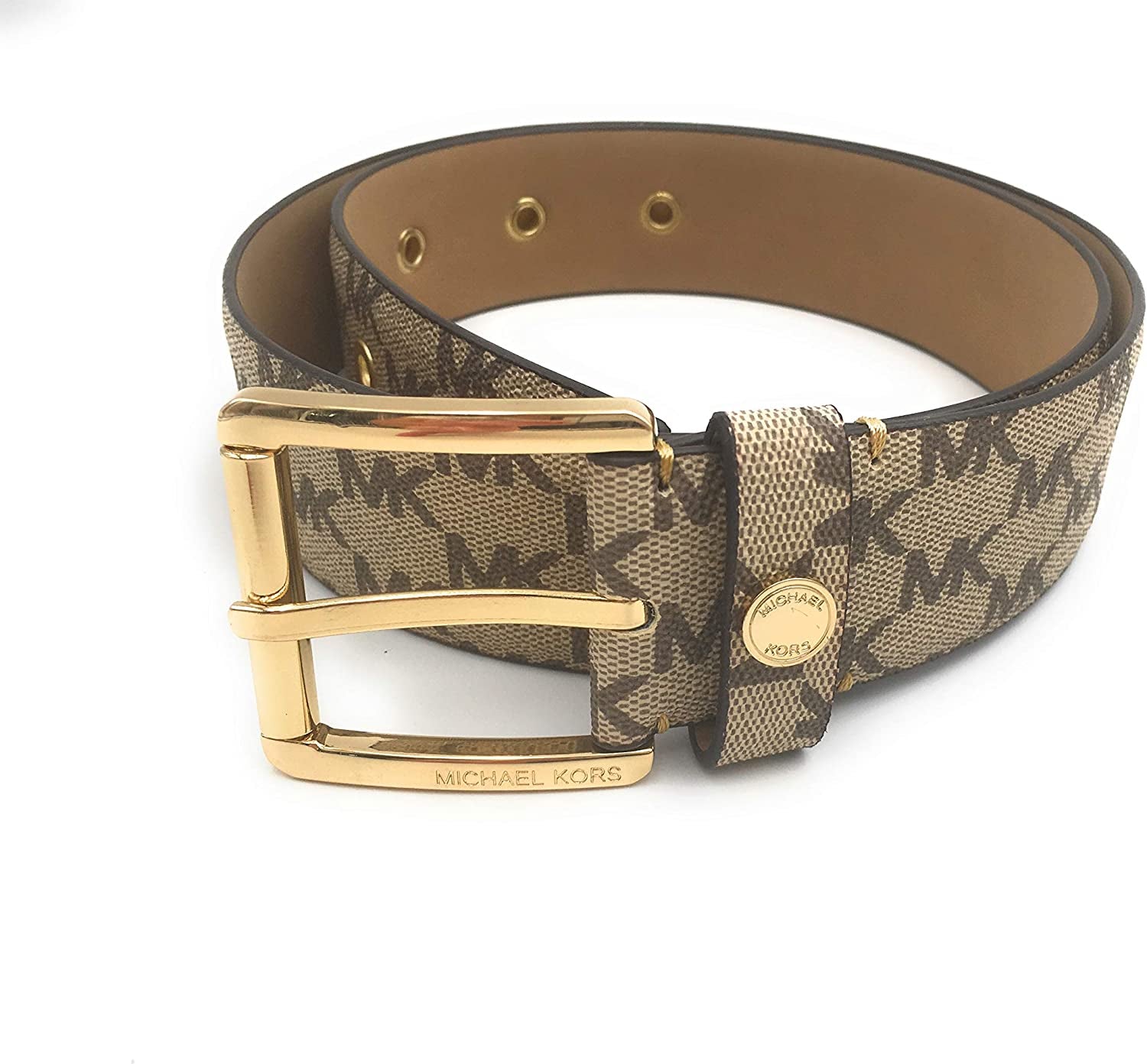 Michael Kors 6115 Belt - Beige - Size L - 105 Cm Long Apparel & Accessories > Clothing Accessories > Belts Michael Kors   