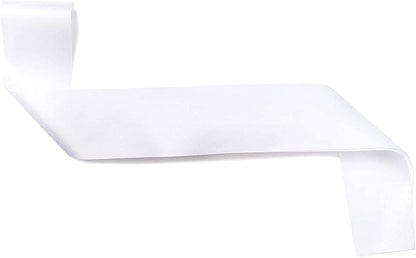 Sparkle and Bash Blank Customizable Satin Sash (8 Pack), White Apparel & Accessories > Clothing Accessories > Sashes Sparkle and Bash   