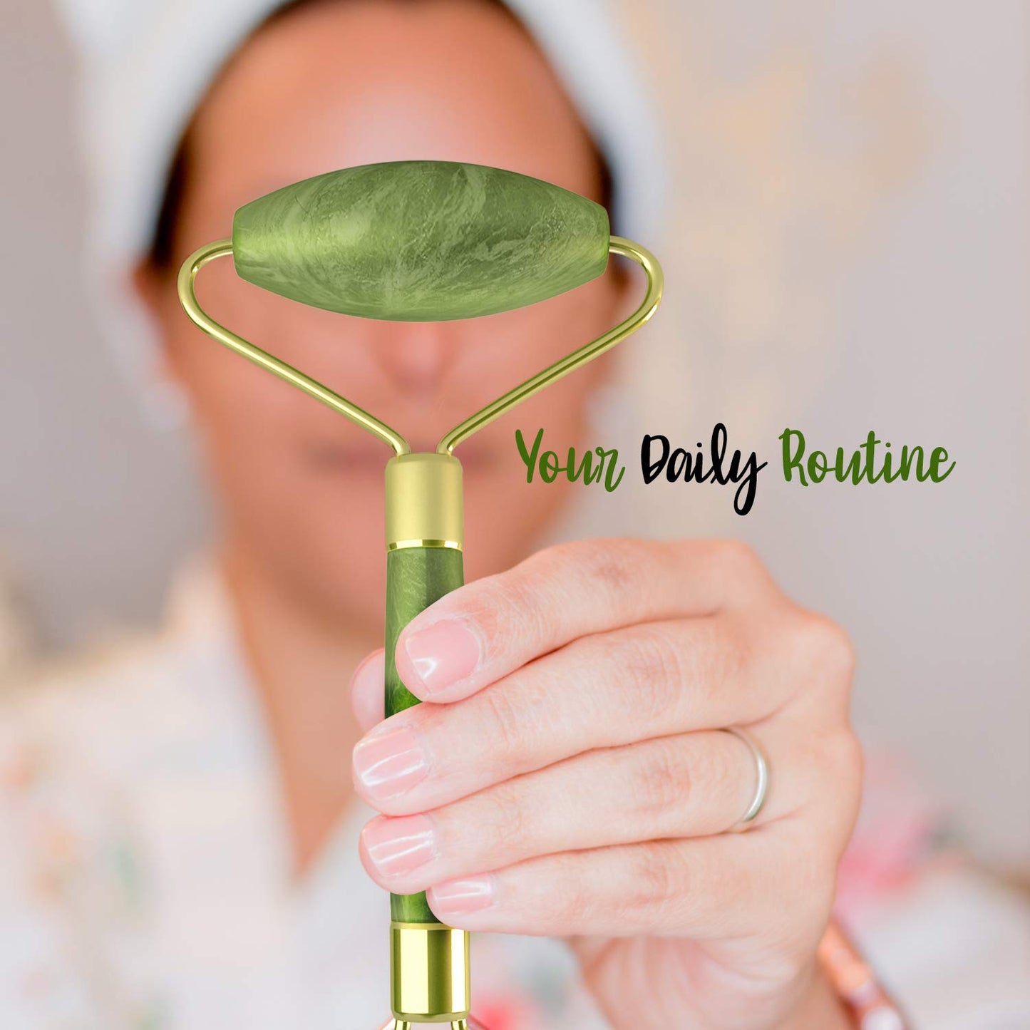 Makady Natural Jade Roller– Gua Sha – Lymphatic Drainage Tool for Face, Neck, Body - anti Aging Treatment – Reduces Wrinkles and Fine Lines Health & Beauty > Personal Care > Cosmetics > Cosmetic Tools > Skin Care Tools MAKADY   