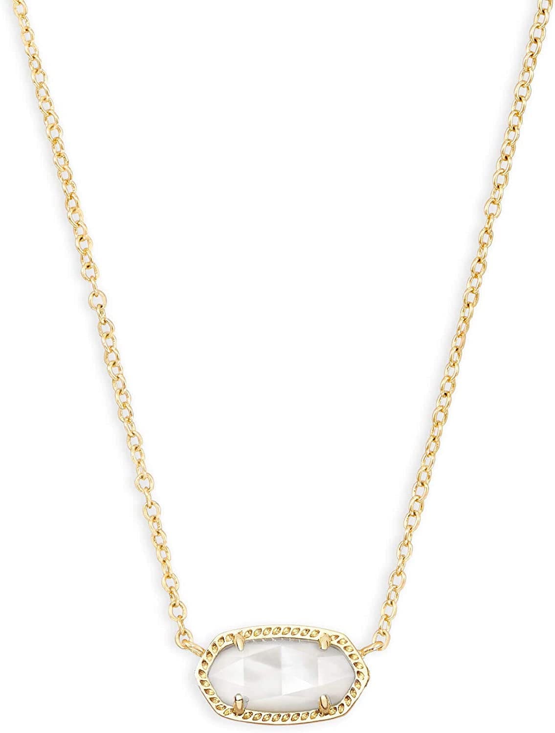 Elisa Pendant Necklace for Women, Fashion Jewelry, 14K Gold-Plated GOLD - IVORY MOTHER OF PEARL