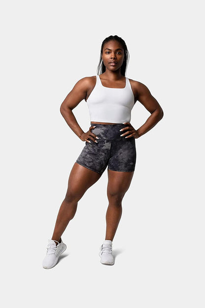Ellyn Tank Top Crop Sports Bra for Women Soft Padded Built-In Bra Longline Yoga Running Workout