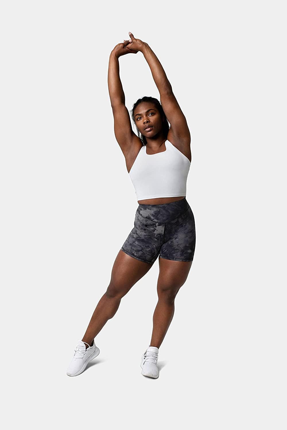Ellyn Tank Top Crop Sports Bra for Women Soft Padded Built-In Bra Longline Yoga Running Workout