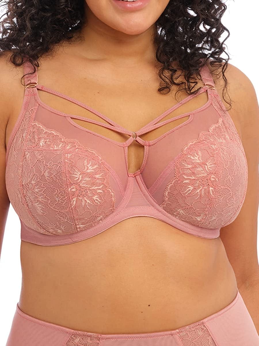 Elomi Women'S plus Size Brianna Strappy Underwire Plunge Bra Ash Rose / 32HH