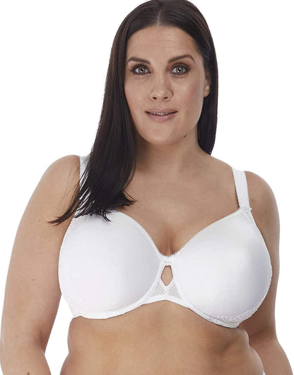 Elomi Women'S plus Size Charley T-Shirt Seamless Breathable Spacer Underwire Bra White / 46DD
