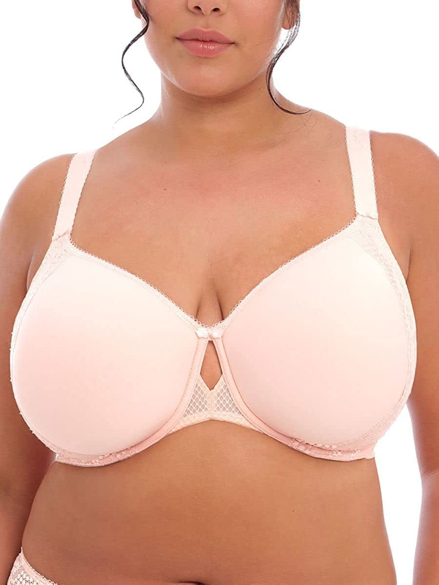 Elomi Women'S plus Size Charley T-Shirt Seamless Breathable Spacer Underwire Bra Ballet Pink / 38GG