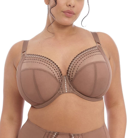 Elomi Women'S plus Size Matilda Underwire Embroidered Plunge Bra Clove / 42E