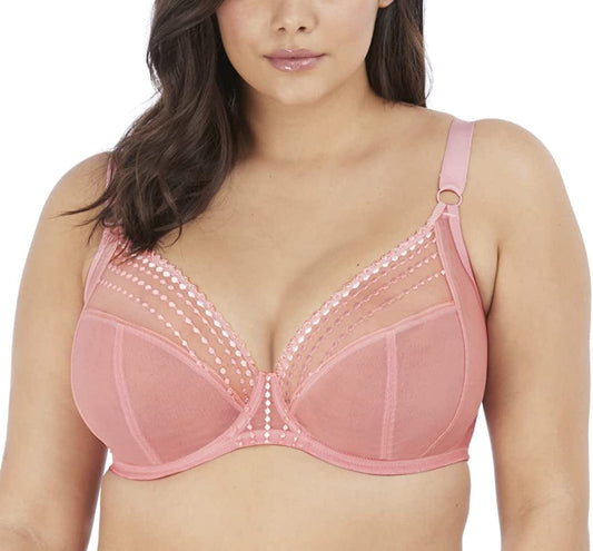 Elomi Women'S plus Size Matilda Unlined Underwire Plunge Bra Rose / 40G