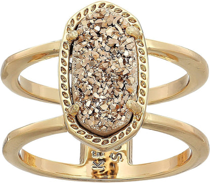 Elyse Ring for Women, Fashion Jewelry ROSE GOLD - ROSE GOLD DRUSY / 8