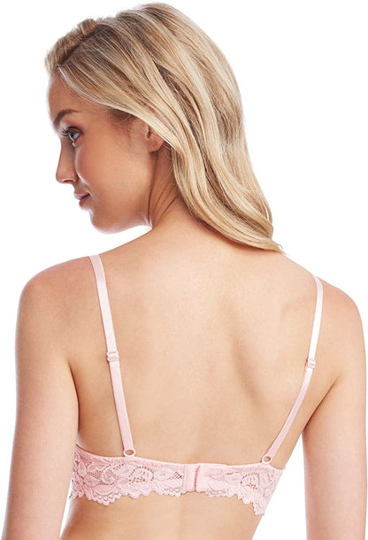 Emma Underwire Lace Bra, Unpadded Sheer Lingerie for Women, Perfect Everyday Balconette Demi Bra