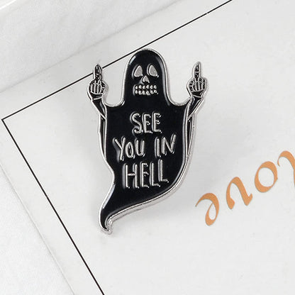 Enamel Lapel Pin Novelty Cartoon Brooch Badge for Clothes Hat Backpack Decoration