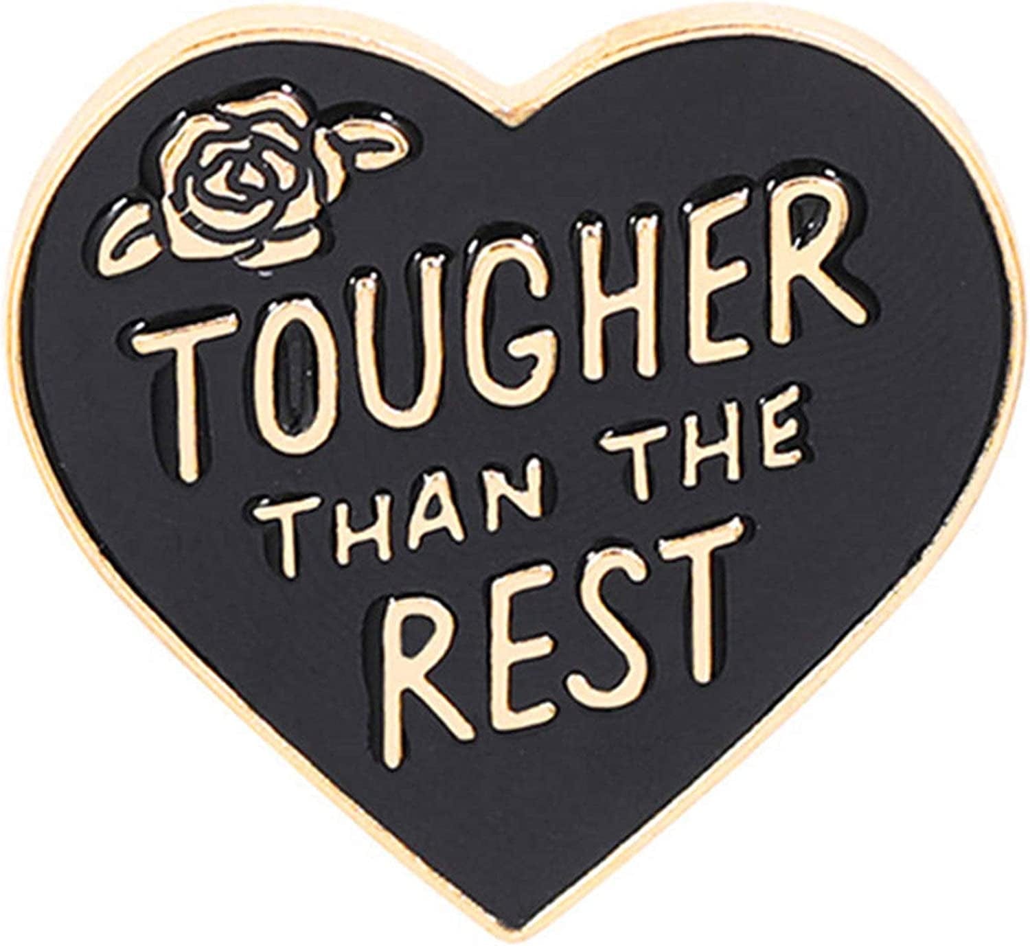 Enamel Pin Lapel Decoration Brooch Metal Cute Small for Men Women Boy Girl Heart Black