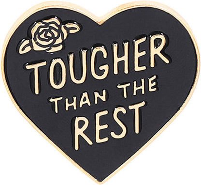 Enamel Pin Lapel Decoration Brooch Metal Cute Small for Men Women Boy Girl Heart Black