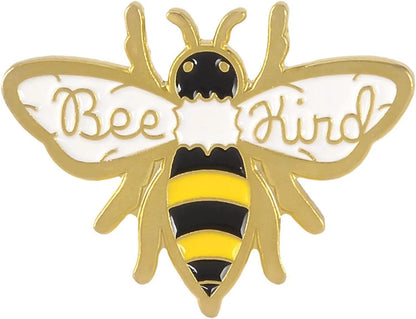 Enamel Pins for Backpacks Cute Lapel Pins Funny Brooch Women Gift Bee Kind