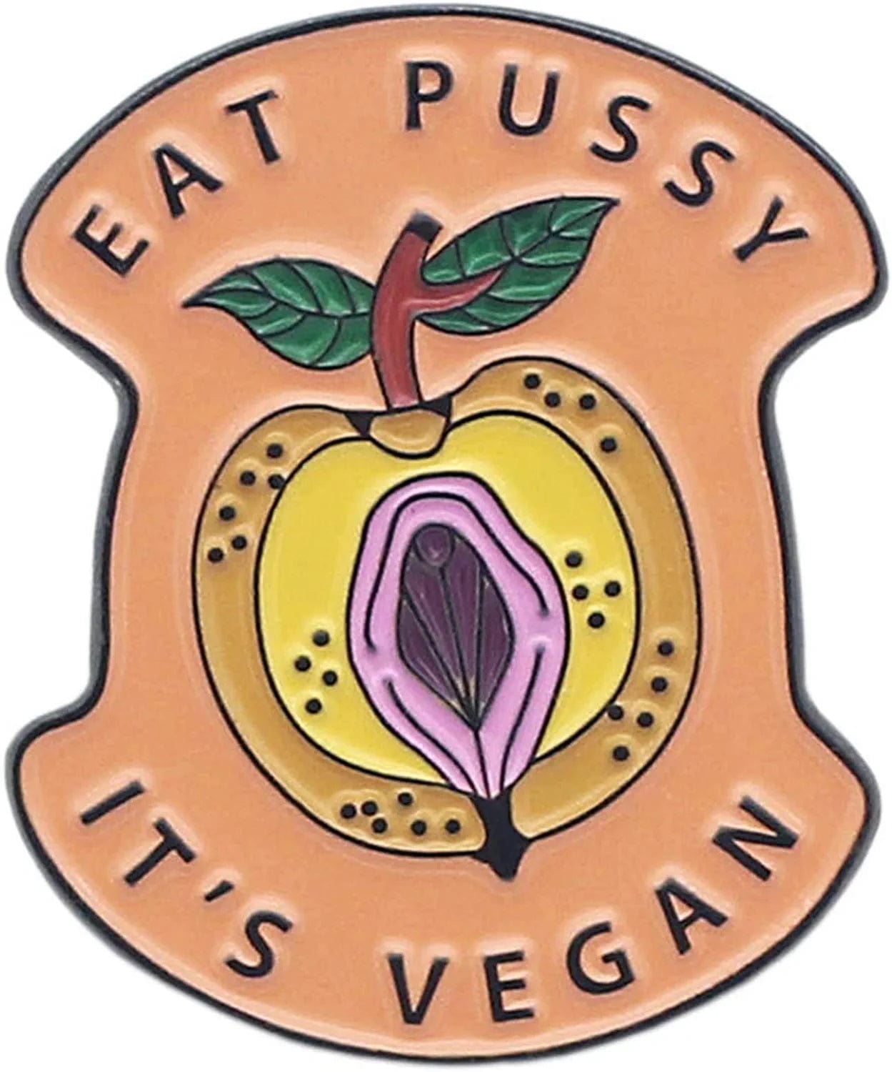 Enamel Pins for Backpacks Cute Lapel Pins Funny Brooch Women Gift Eat Pussy