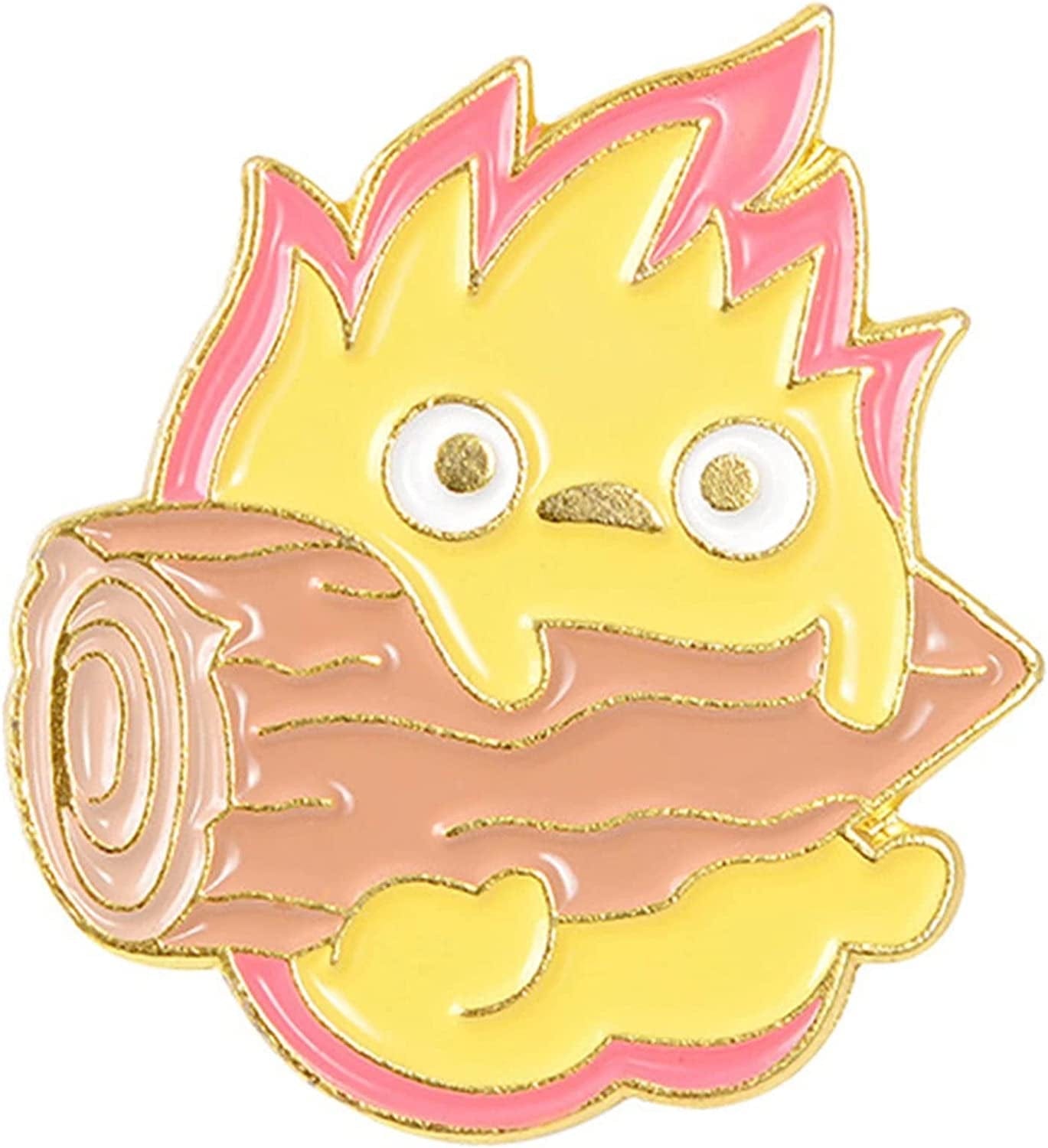 Enamel Pins for Backpacks Cute Lapel Pins Funny Brooch Women Gift Flame