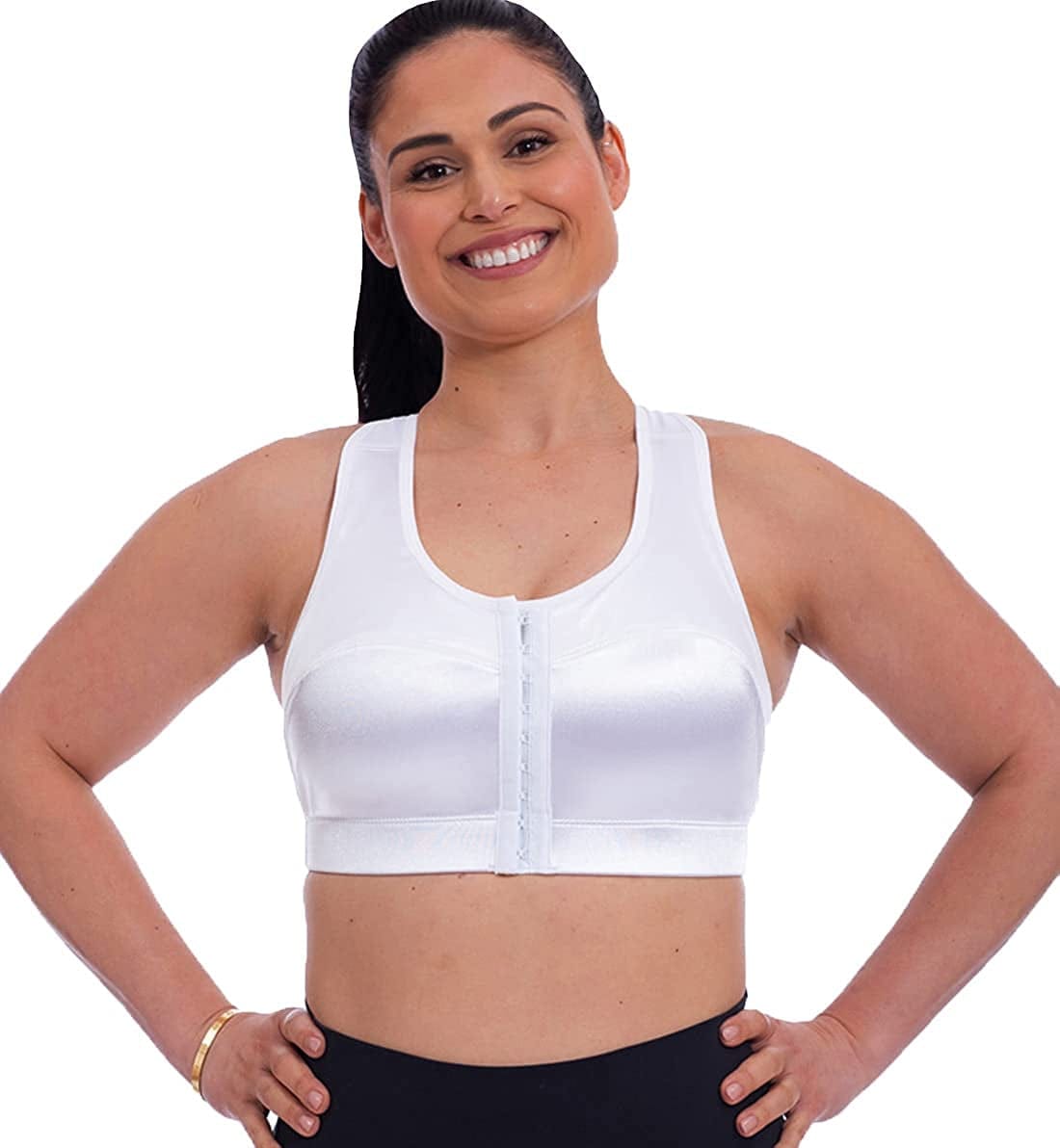 ENELL Women'S Full Coverage High Impact Sports Bra (100)- Core Colors White / 00