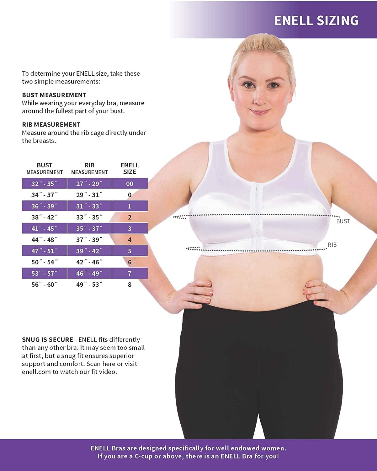 ENELL Women'S Full Coverage High Impact Sports Bra (100)- Core Colors