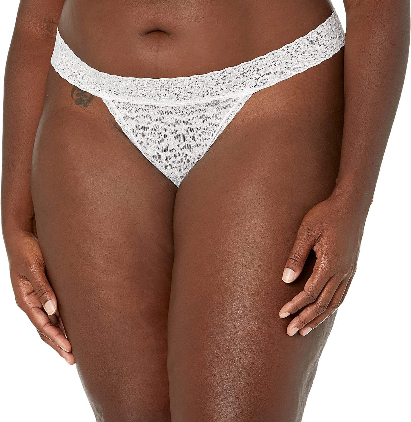 Essentials Women'S Lace Stretch Thong Underwear, Pack of 4 Neutral / X-Large