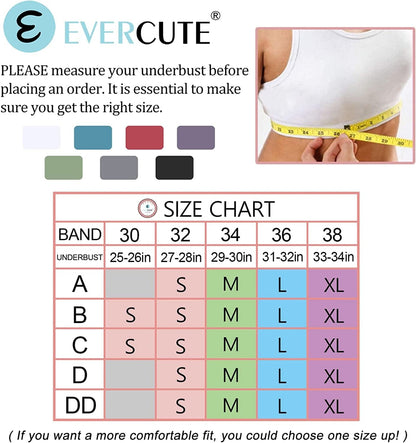 Evercute Sports Bra for Women Padded Medium Support Criss Cross Strappy Bras Seamless High Impact Yoga Exercise Athletic Bras