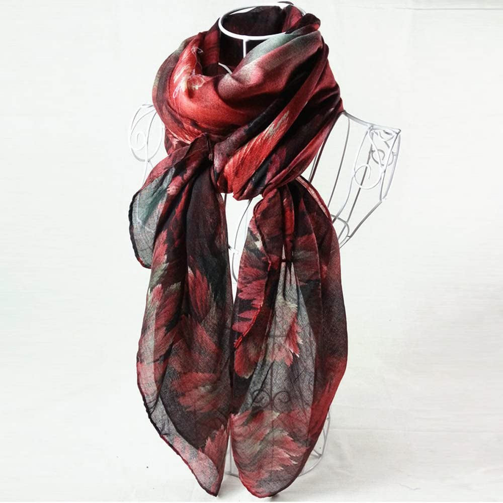 Scarfs for Women, Lethez Lady Girls Printing Long Soft Scarf Wrap Shawl Wrap Scarves Head Wraps Apparel & Accessories > Clothing Accessories > Scarves & Shawls Lethez   