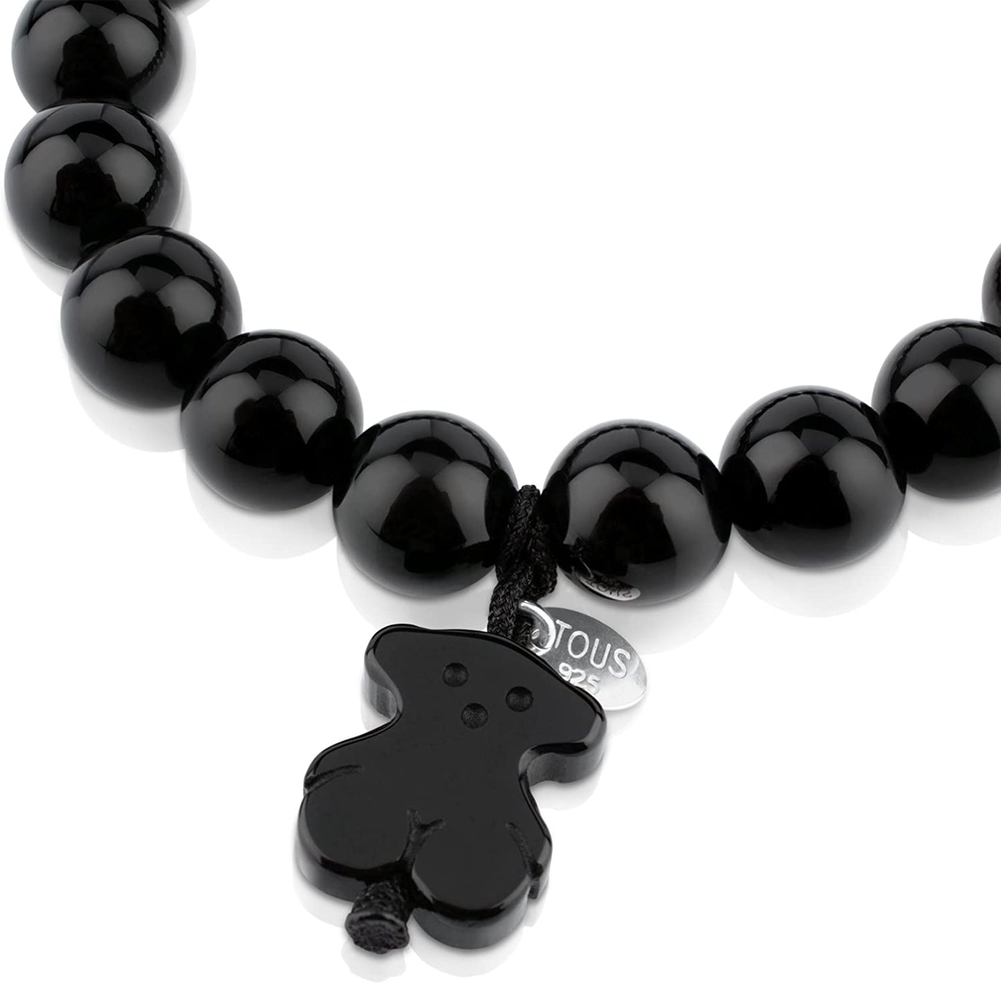TOUS Jewelry Icon Black and White with Bear Stretch Bracelet Apparel & Accessories > Jewelry > Bracelets TOUS Jewelry   