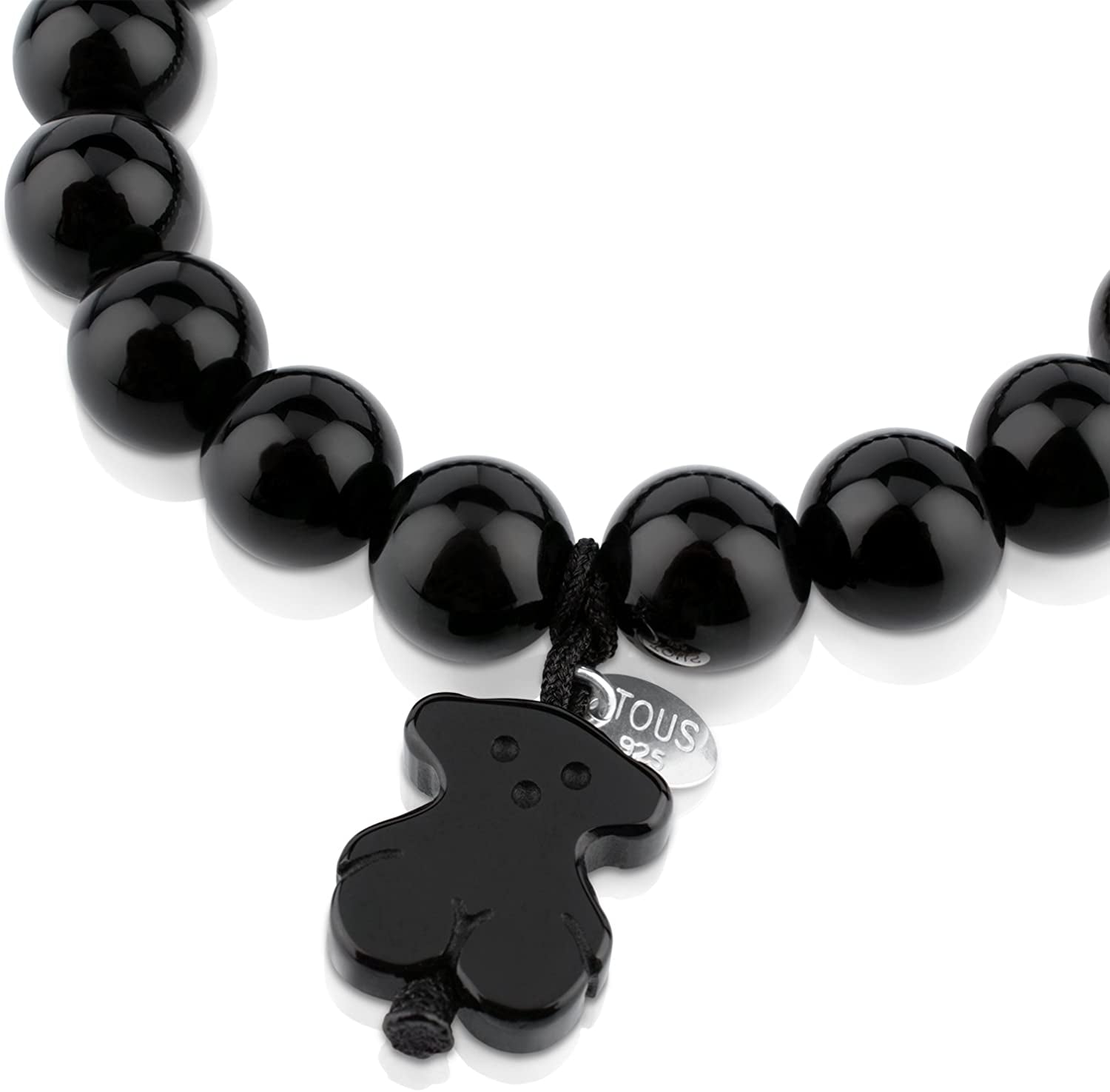 TOUS Jewelry Icon Black and White with Bear Stretch Bracelet Apparel & Accessories > Jewelry > Bracelets TOUS Jewelry   