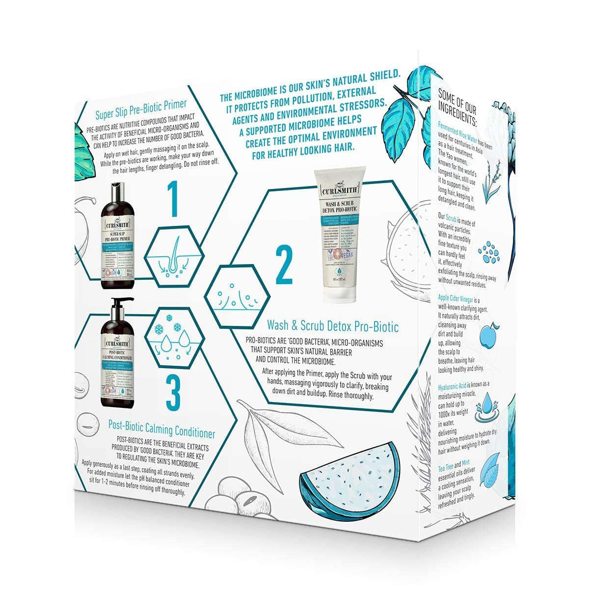 Curlsmith - Detox Kit - Vegan Microbiome Scalp System for Any Hair Type (2 X 12 Fl Oz, 1 X 8 Fl Oz) Health & Beauty > Personal Care > Hair Care CURLSMITH   