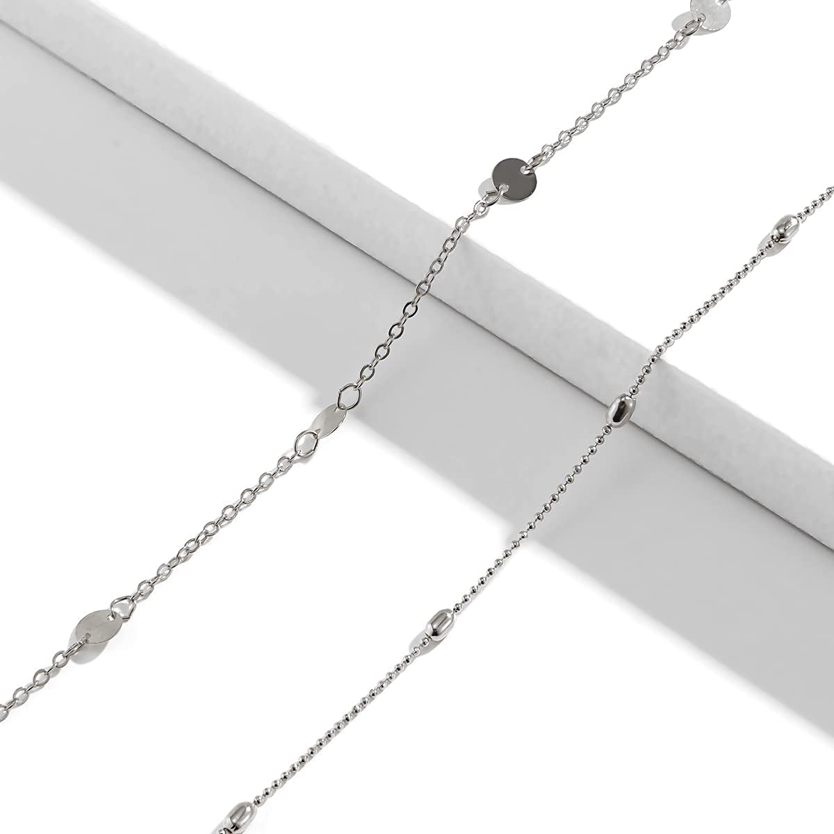 Simple Shiny Sequins Belly Chain Layered Body Chain Jewelry for Women Girls Summer Beach Bikini Accessories Apparel & Accessories > Jewelry > Body Jewelry Impurain   