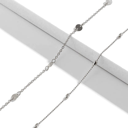 Simple Shiny Sequins Belly Chain Layered Body Chain Jewelry for Women Girls Summer Beach Bikini Accessories Apparel & Accessories > Jewelry > Body Jewelry Impurain   