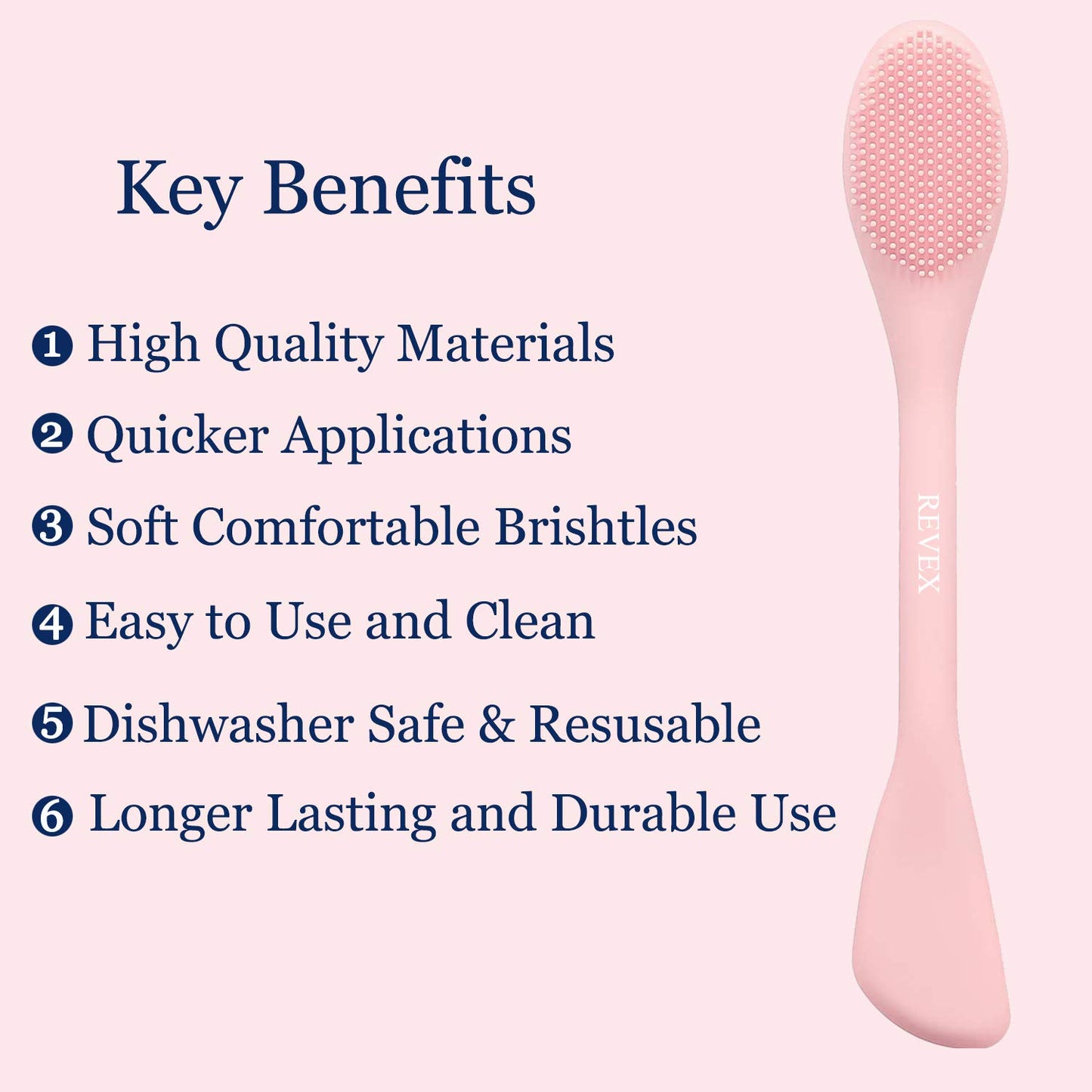 REVEX Silicone Face Mask Applicator,2 Packs Facial Mask Brushes for Mud,Clay,Charcoal Mixed Mask,Soft Makeup Beauty Brush Tools for Apply Cream,Lotion (Pink+Gray) Health & Beauty > Personal Care > Cosmetics > Cosmetic Tools > Makeup Tools REVEX   