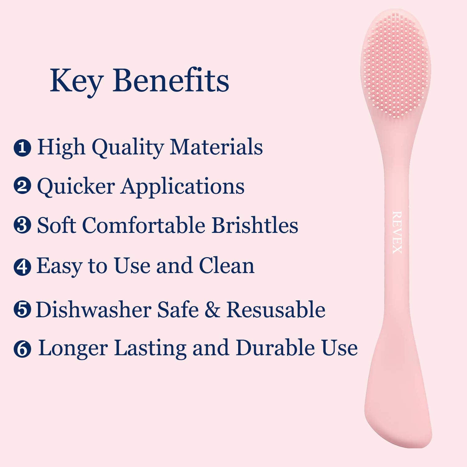 REVEX Silicone Face Mask Applicator,2 Packs Facial Mask Brushes for Mud,Clay,Charcoal Mixed Mask,Soft Makeup Beauty Brush Tools for Apply Cream,Lotion (Pink+Gray) Health & Beauty > Personal Care > Cosmetics > Cosmetic Tools > Makeup Tools REVEX   