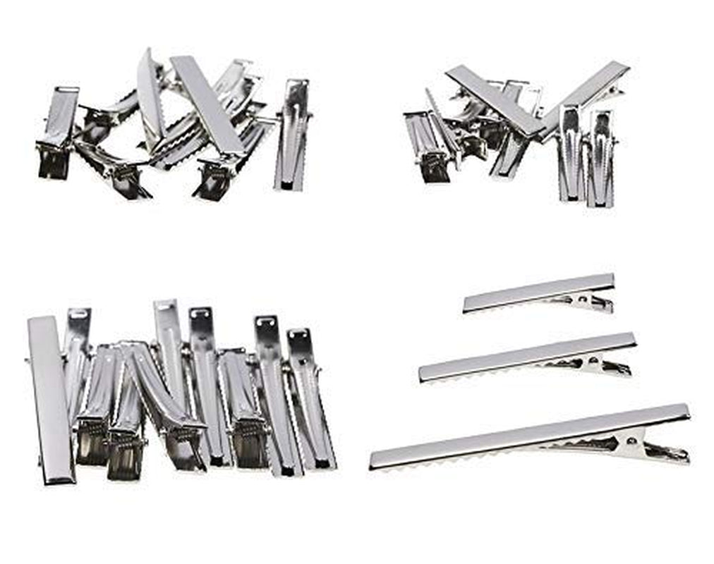 Diy Clip, Alligator Hair Clip 30 Pcs Flat Top with Teeth Single Prong Metal Clips Hairbow Accessory for Hair Care Arts Crafts Projects Health & Beauty > Personal Care > Hair Care yima   
