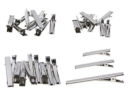 Diy Clip, Alligator Hair Clip 30 Pcs Flat Top with Teeth Single Prong Metal Clips Hairbow Accessory for Hair Care Arts Crafts Projects Health & Beauty > Personal Care > Hair Care yima   