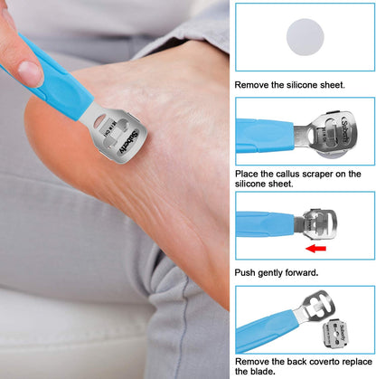 EAONE Professional Pedicure Tools Set, 20 in 1 Foot Files Callus Remover for Feet, Stainless Steel Foot Scrubber Rasp Heel Dead Skin Removal Pedicure Kit for Women and Men Foot Care at Home and Salon Health & Beauty > Personal Care > Foot Care EAONE   