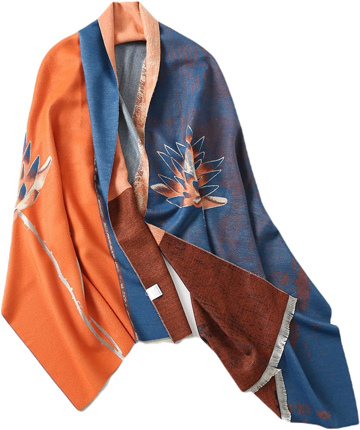 Jeelow Winter Pashmina Blanket Scarfs Shawls Wraps Open Front Poncho Cape for Women Wedding Evening Dresses Apparel & Accessories > Clothing Accessories > Scarves & Shawls Jeelow Bohemian  
