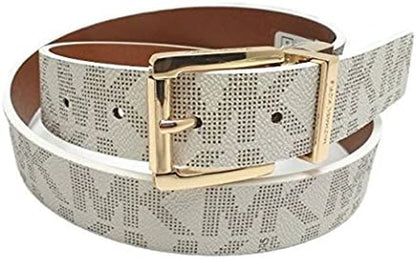 Michael Kors Women'S Mk Logo Monogramed Reversible Buckle Belt Apparel & Accessories > Clothing Accessories > Belts Michael Kors   
