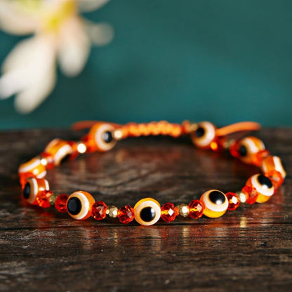 Evil Eye Beaded Bracelet Lucky Braid Rope Adjustable String Amulet Bracelet Retro Crystal Bead Friends Bracelet Jewelry for Women Men(Dark Blue) Apparel & Accessories > Jewelry > Bracelets Generic   