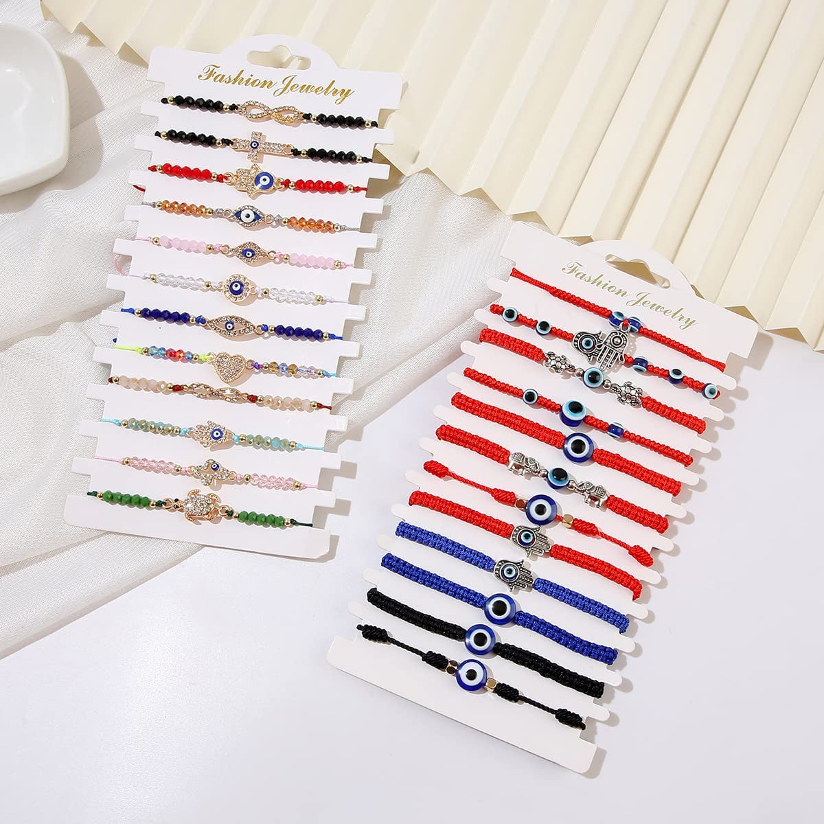 ILGANT 36Pcs Evil Eye Bracelets Set Jewelry for Women Girls Mexican String Knot Bracelet Pack Apparel & Accessories > Jewelry > Bracelets ILGANT   