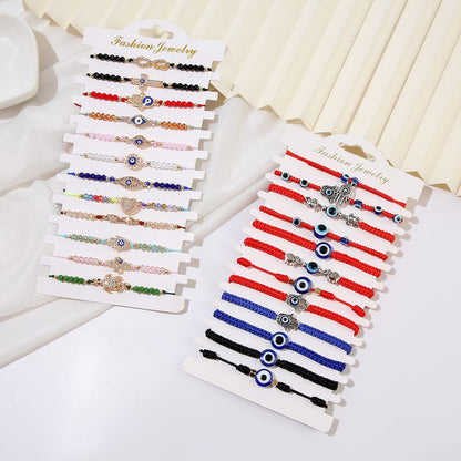 ILGANT 36Pcs Evil Eye Bracelets Set Jewelry for Women Girls Mexican String Knot Bracelet Pack Apparel & Accessories > Jewelry > Bracelets ILGANT   